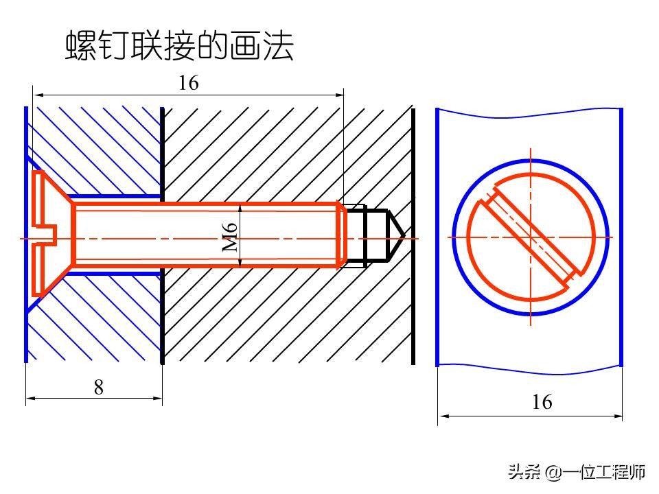 机械制图螺纹连接件的画法，63页内容详细介绍螺栓、螺钉的画法