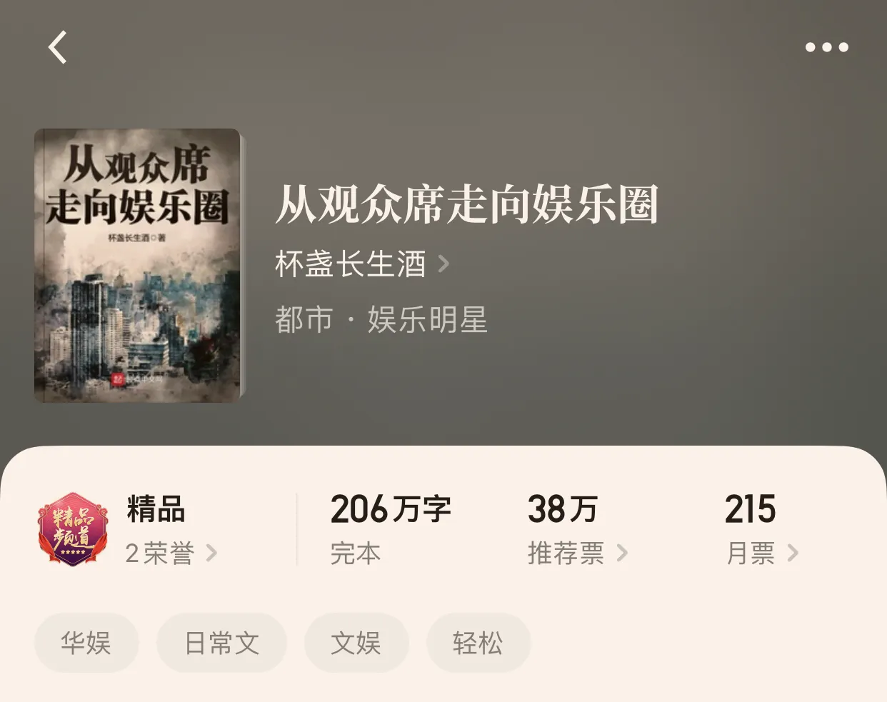 “八本看完之后陷入沉思的完本小说75弹”思想放松有时候是升华