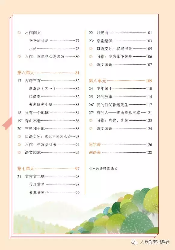 最新小学1~6年级《语文》秋季教材来了！（为孩子收藏）