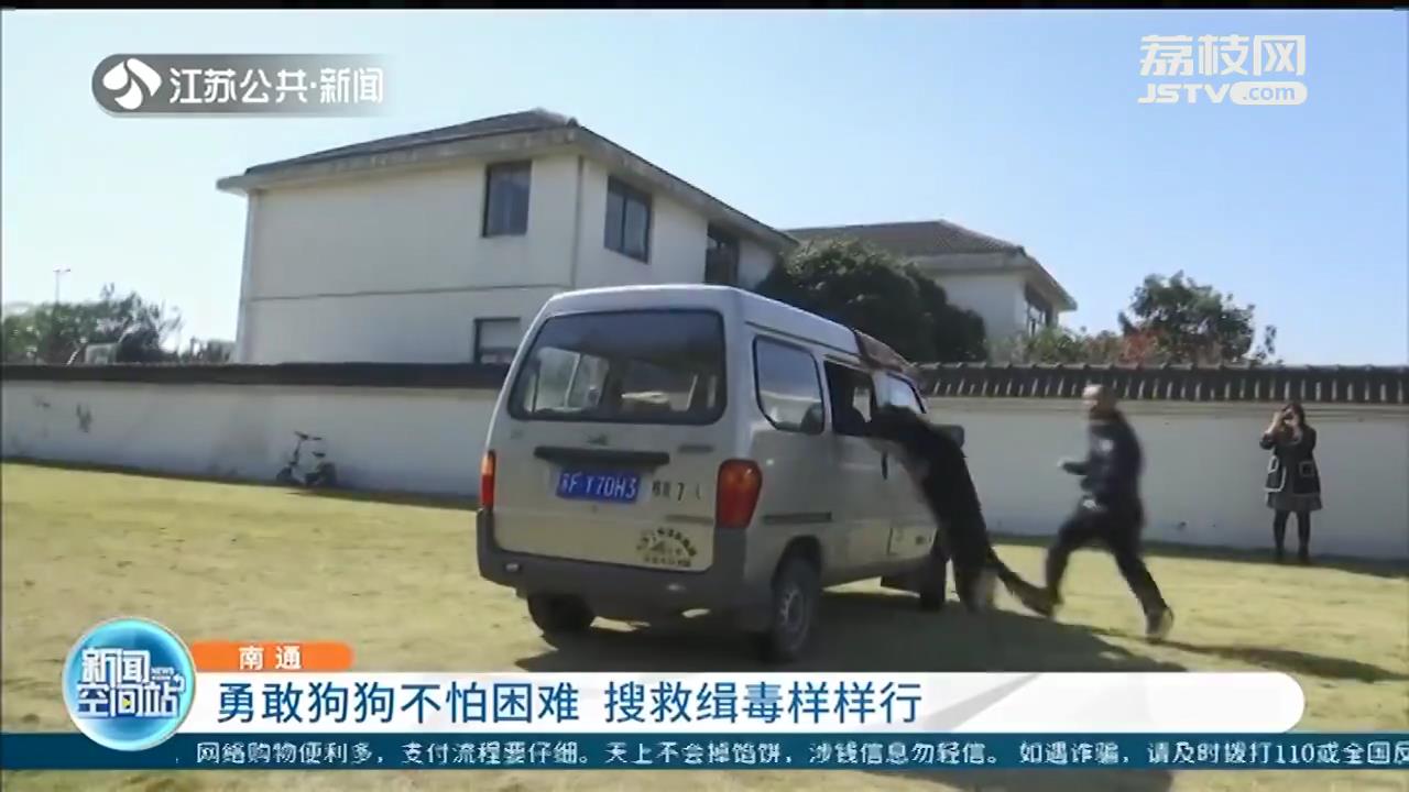 南通：勇敢狗狗不怕困难 搜救缉毒样样行