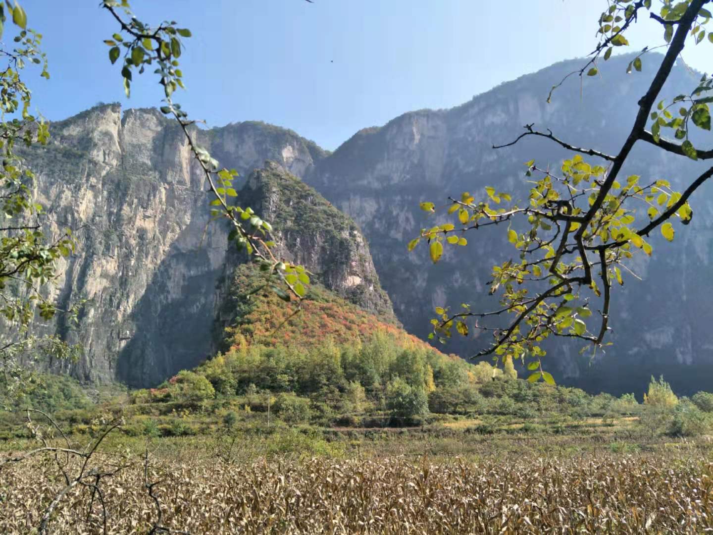 深秋徒步太行山