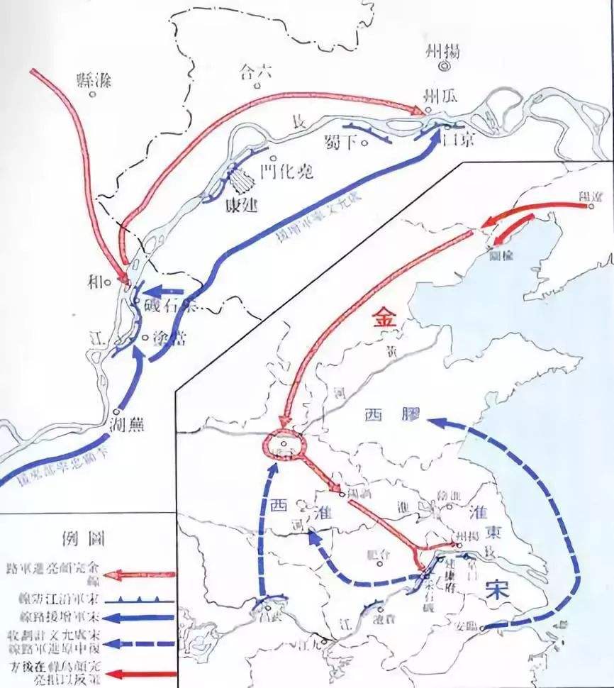 采石大战：宋朝水军纵横大江，力挫17万金军南侵