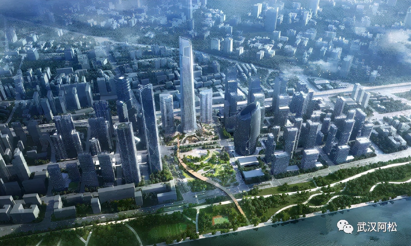 武汉“脊梁”：200米以上高楼大合集