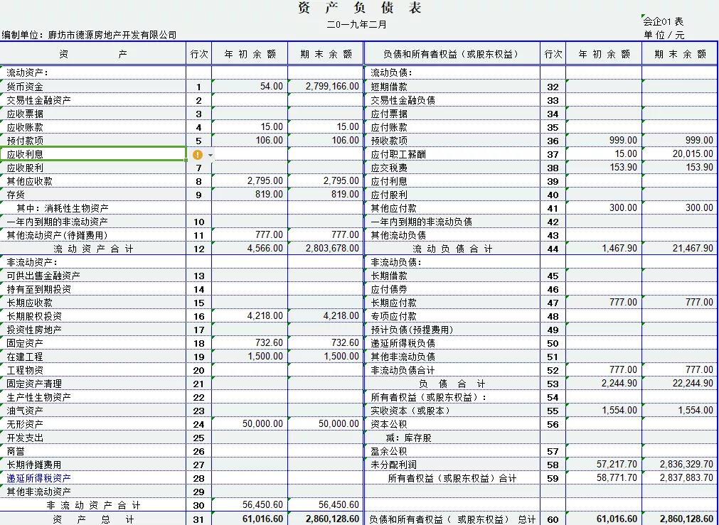 招聘会计模板（全套财务分析模板）