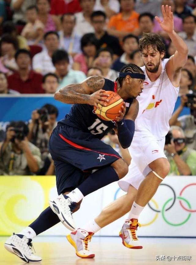 2008奥运会美国男篮(08奥运美国队先发五虎现状：基德再度携手詹姆斯，安东尼无球可打)