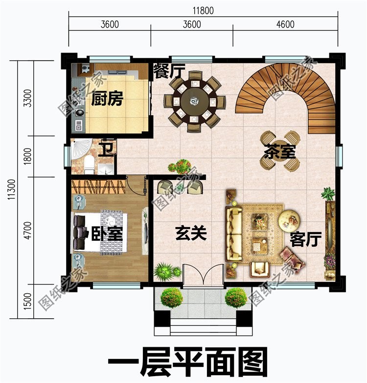 农村带露台二层挑空别墅，让大气深入内敛，让蓬勃充满眼睛