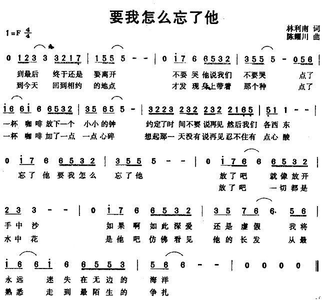 3女人花,4风中有朵雨做的云,5忘情水,6老情歌,7真永远,8为了遇见你,9