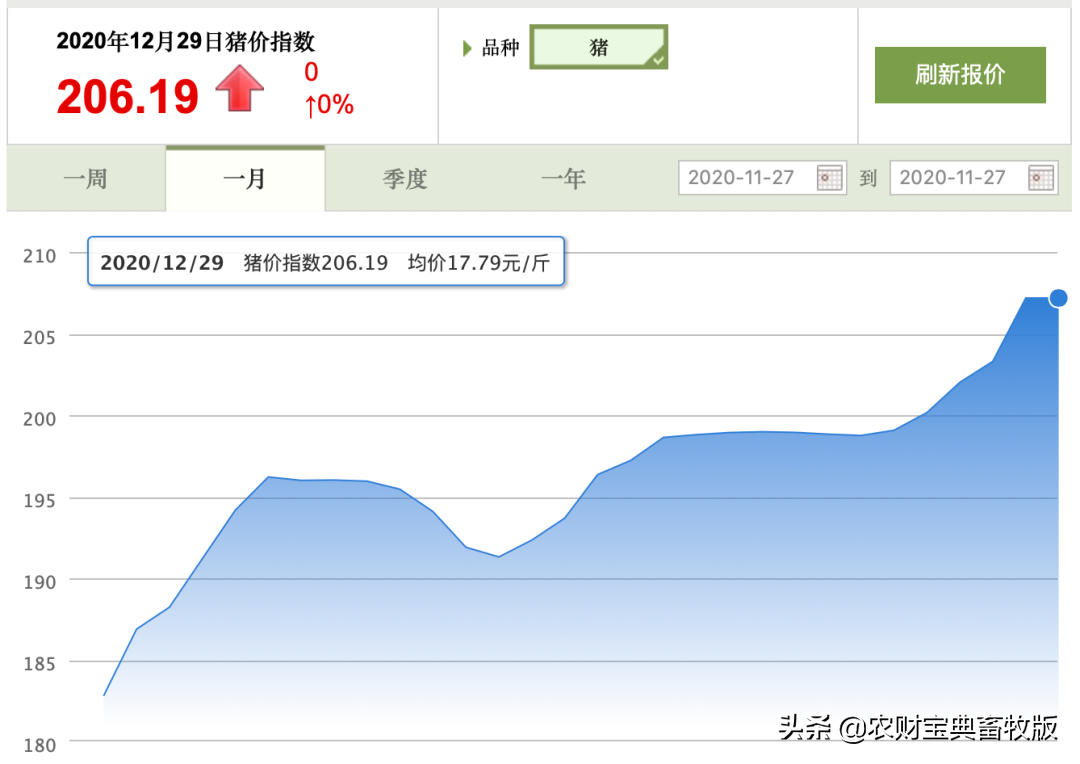 12月29日全国生猪报价：均价17.79元/斤！四川、重庆18.6元/斤全国最高