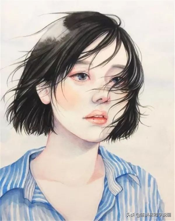 画中的人体太真实，少女伤心的泪水清晰可看，神情楚楚可怜惹人爱