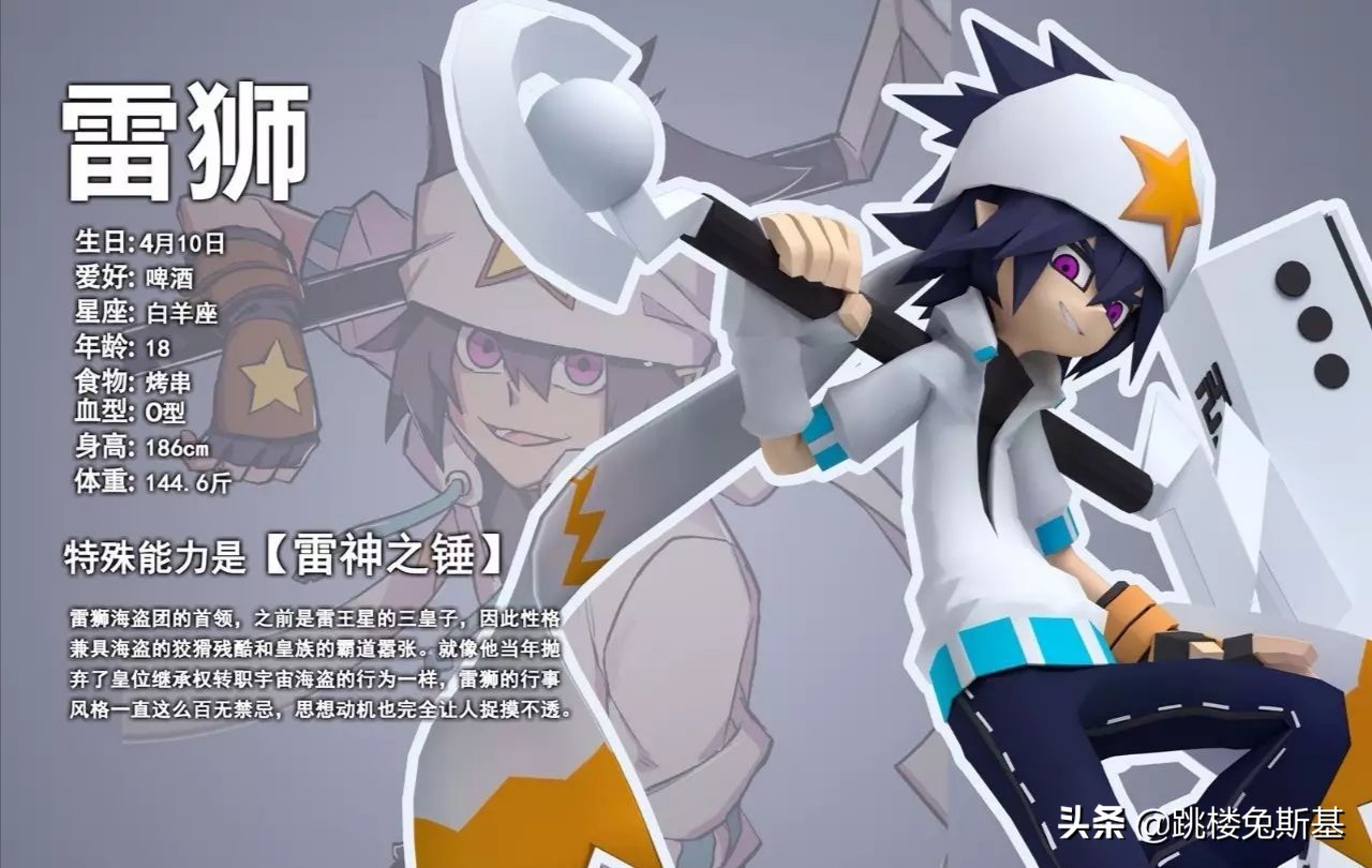 雷狮是"雷狮海盗团"的首领,之前是雷王星的三皇
