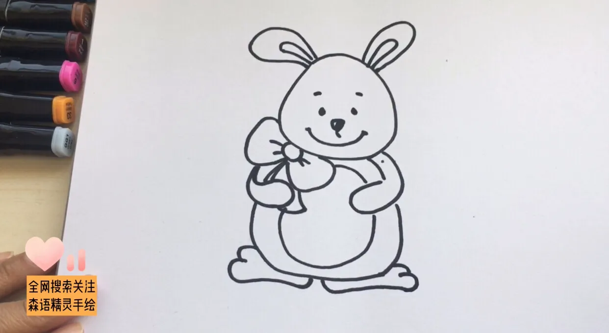 干货！学画可爱的小兔子简笔画，步骤超详细的图文教程