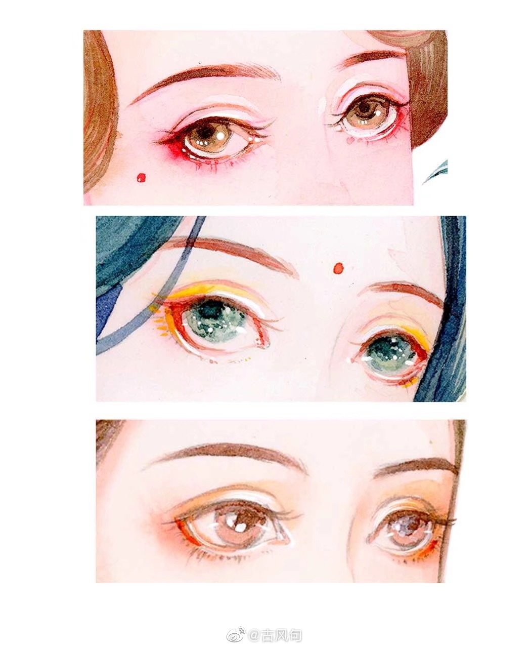 古风美人多情「眼睛」水是眼波横,山是眉峰聚