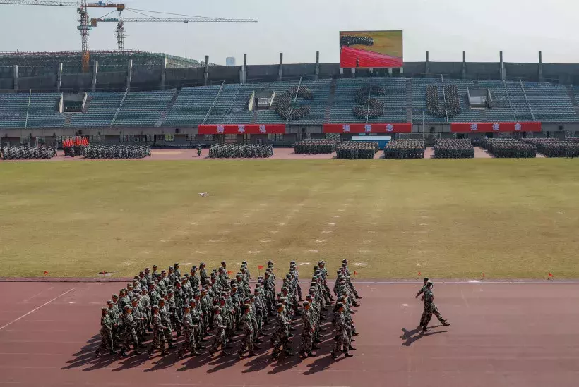 2019级中南大学本科新生完成军训，雄姿英发展风采！