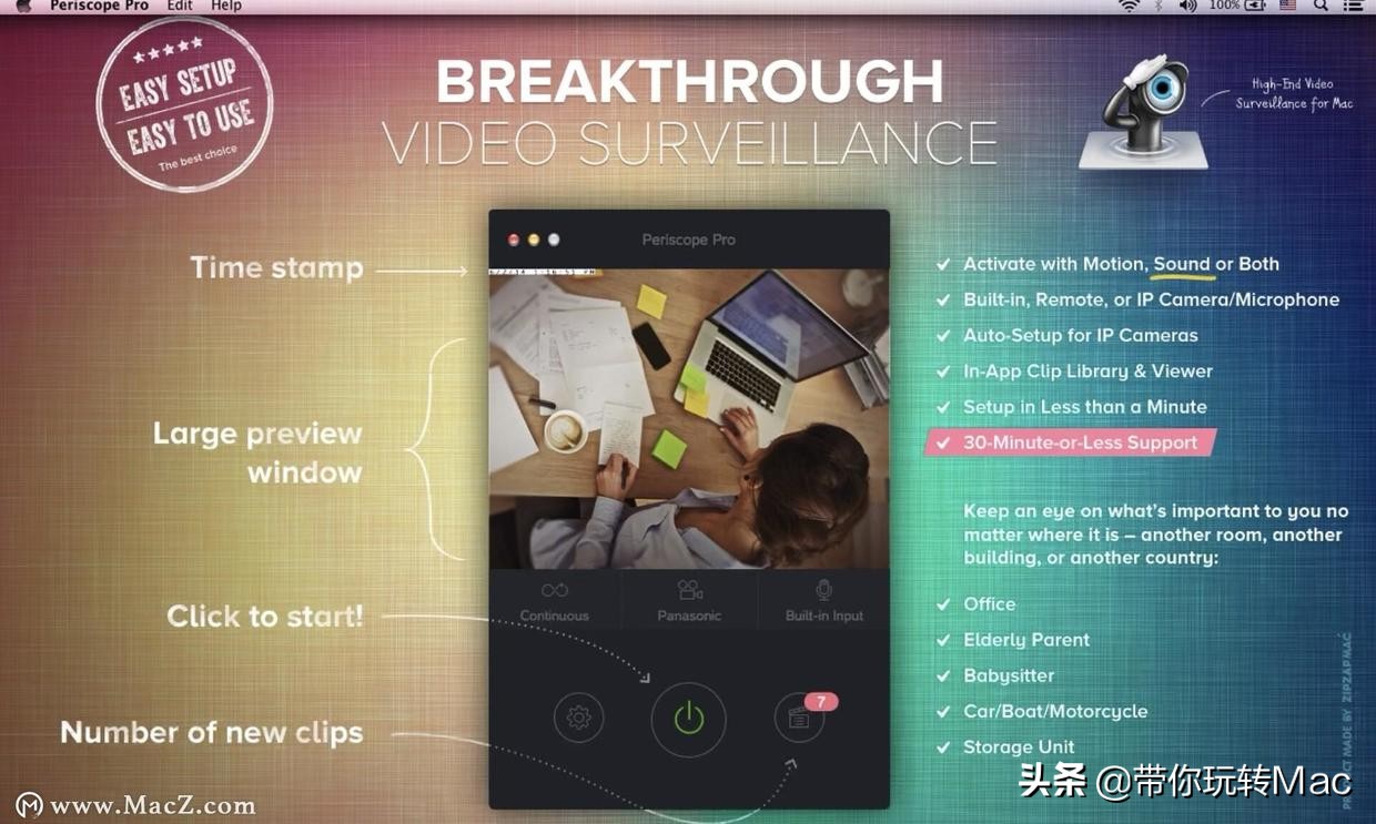 Periscope Pro Mac高端视频监控软件