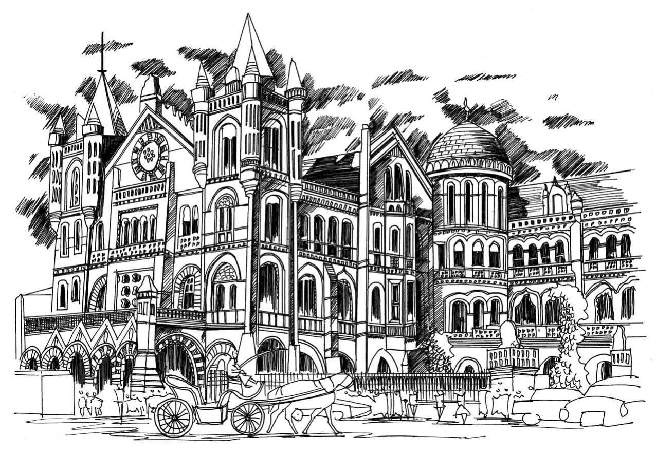 零基础速写教程:分步骤图解教你画普罗旺斯建筑,适合0基础学习