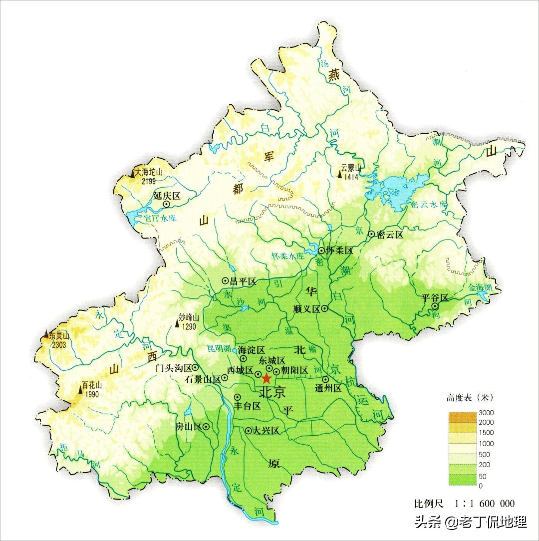山西河北两省地图（看完就知道这两省的位置在哪）