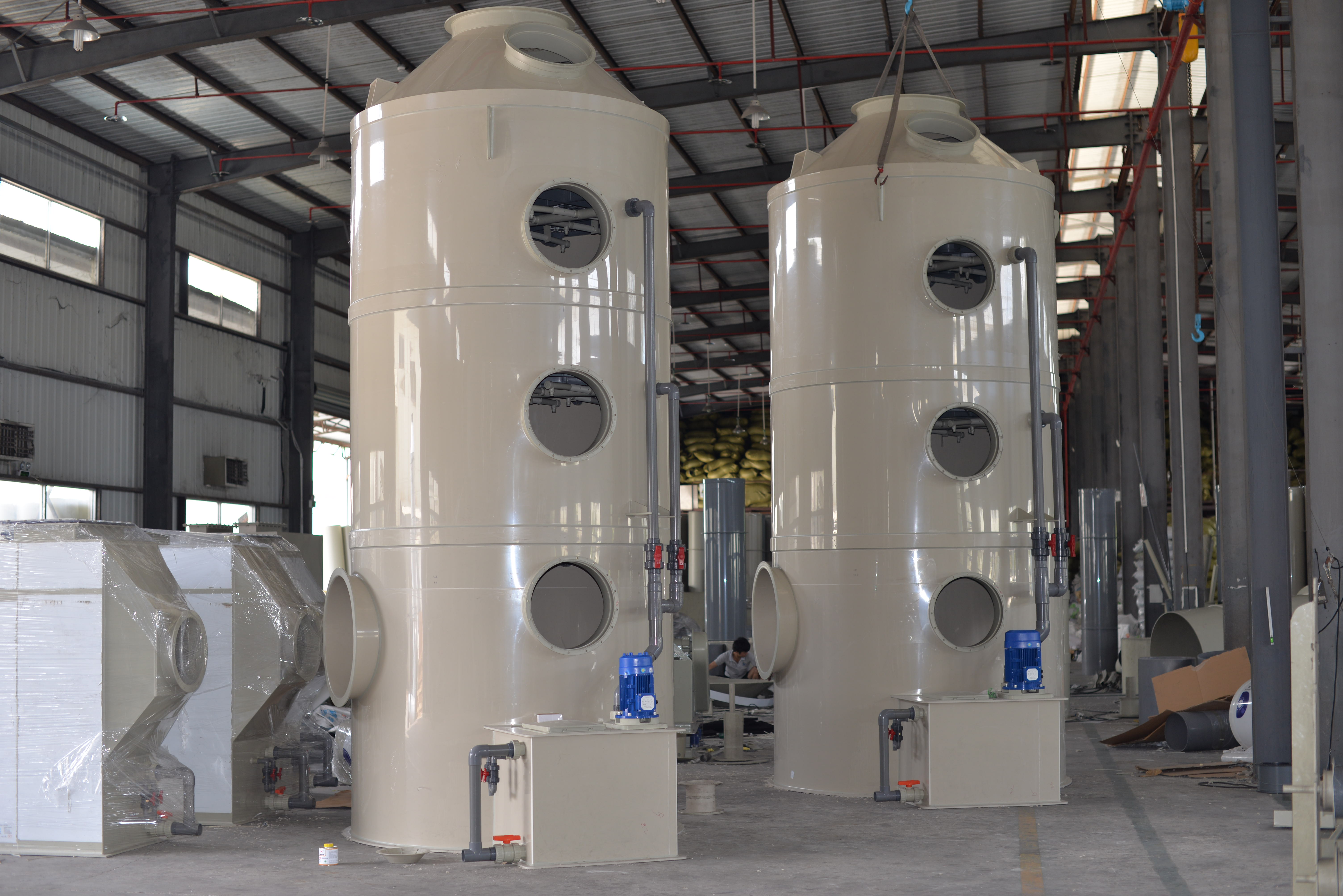 废气处理设备pp喷淋塔技术说明及性能详细介绍