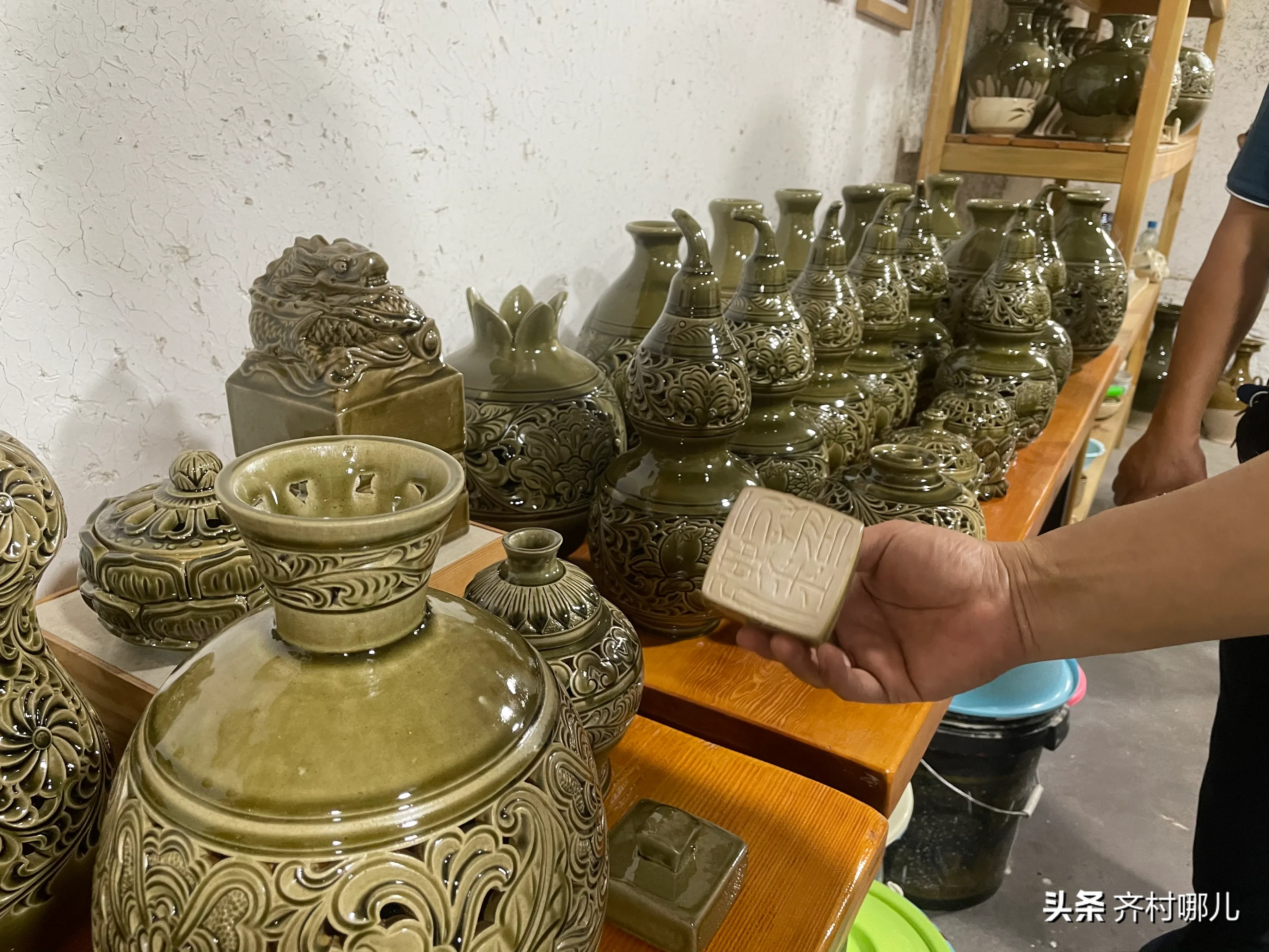 创投市场探访山东省枣庄市薛城区中陈郝古陶瓷传承人刘兵青瓷情怀