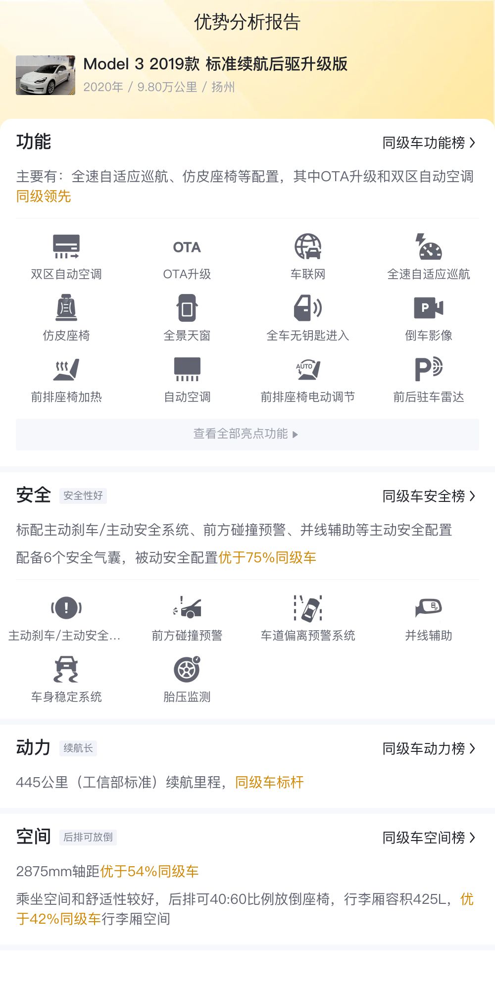 2019款特斯拉Model3，纯电出行新选择，10万级能入手吗？