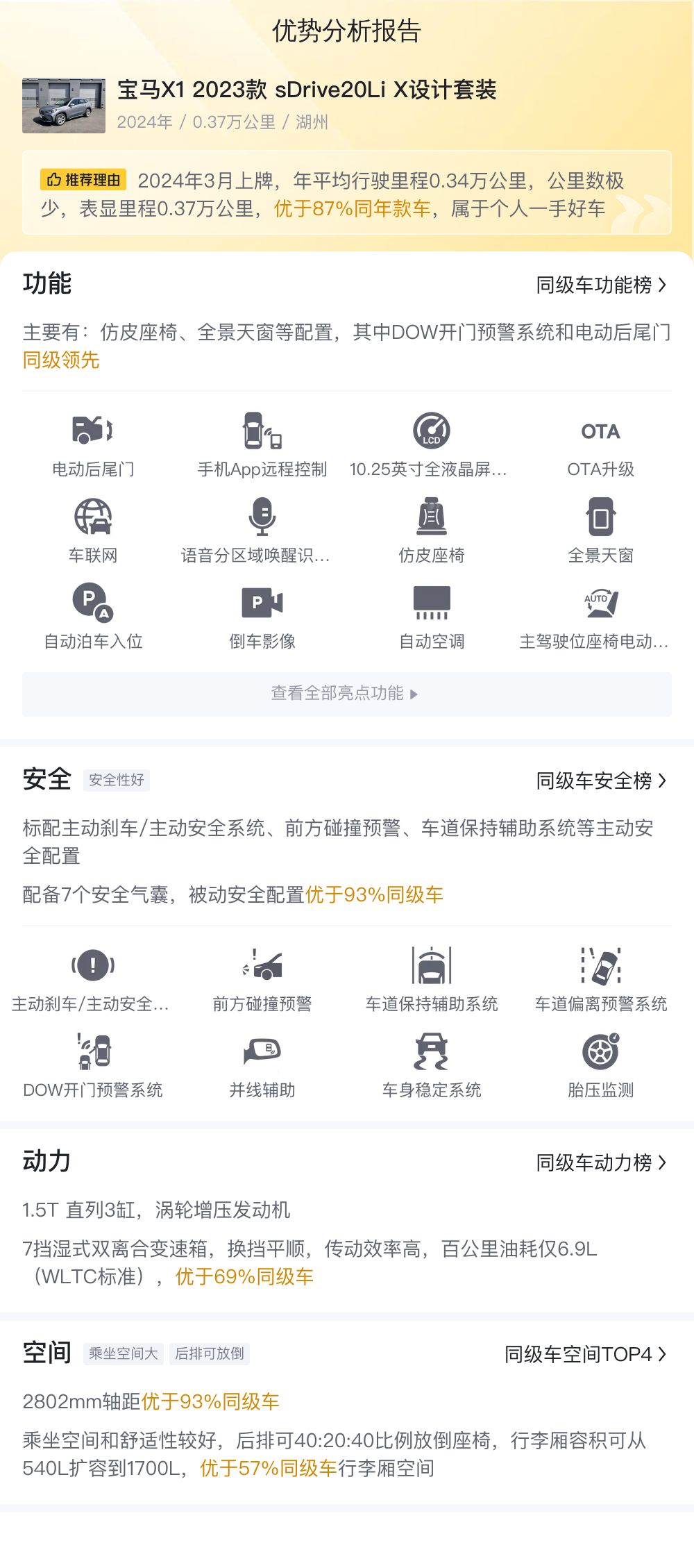准新宝马X1，一手车况，3.7千公里，都市SUV新选择