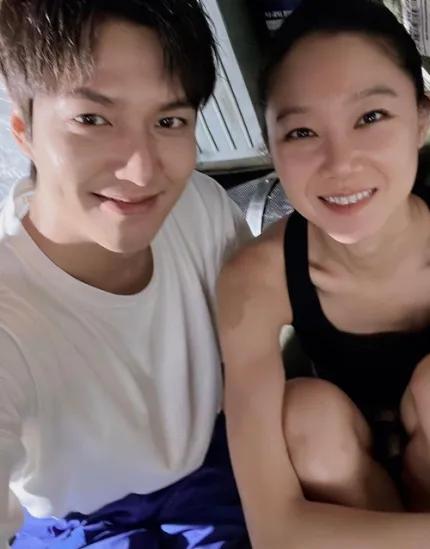 李敏镐、孔孝真，罕有 同框