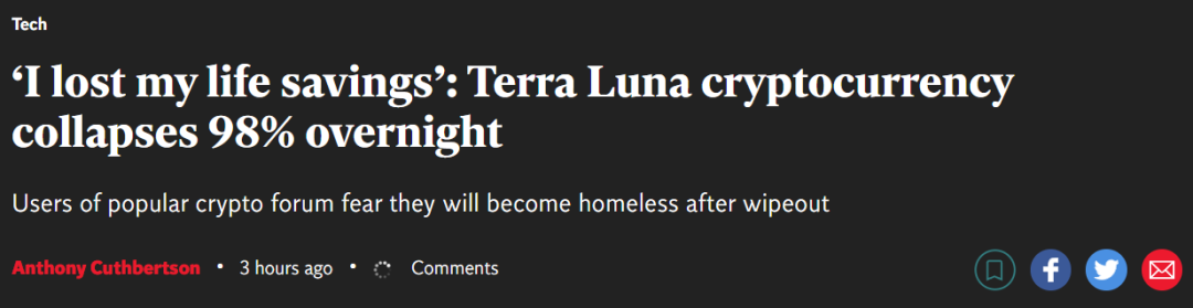 虚拟币一夜暴跌99.9%，40万人爆仓，投资者血本无归自杀…