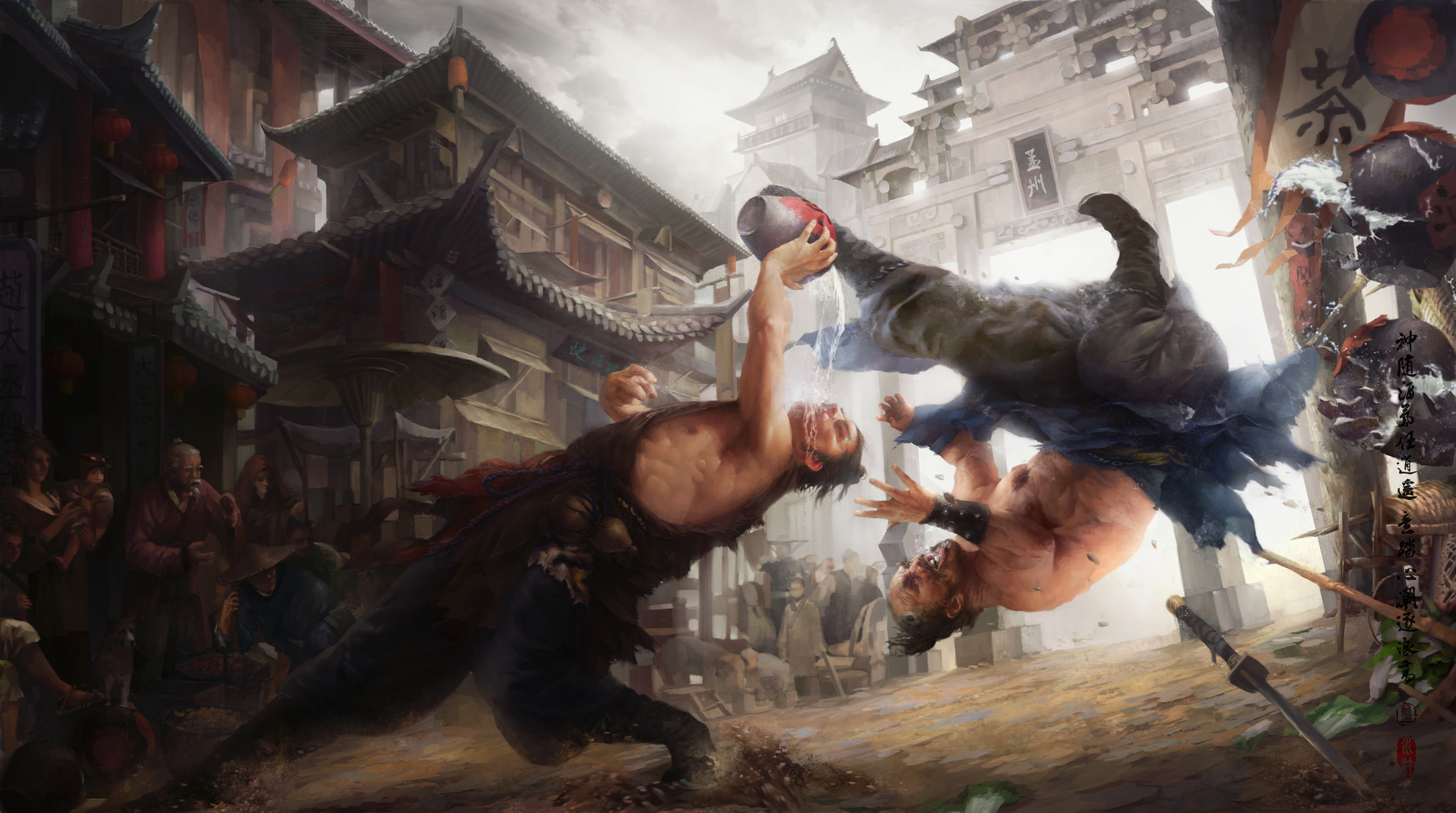 张墨一水浒传全套高清(丹青妙手——张默一水浒人物故事(诏安前)插画