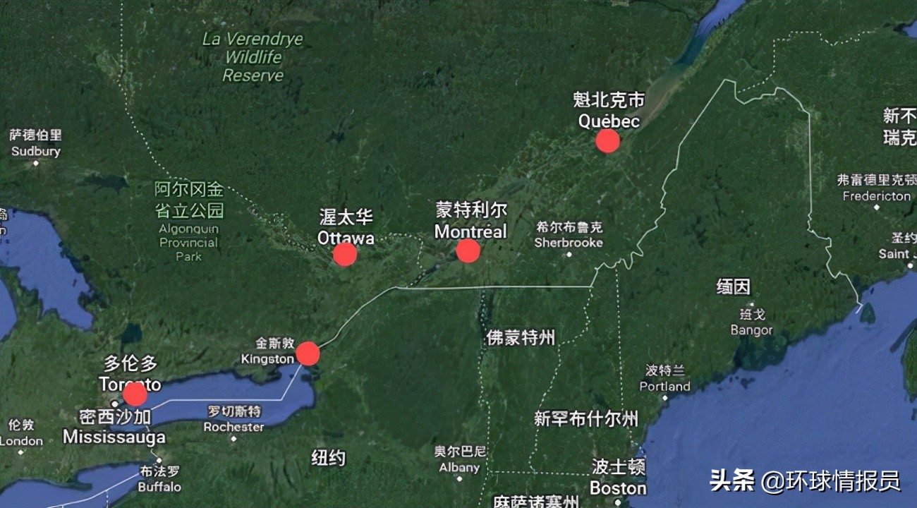 加拿大首都地图（加拿大的名城众多，默默无闻的渥太华凭什么成为首都？）