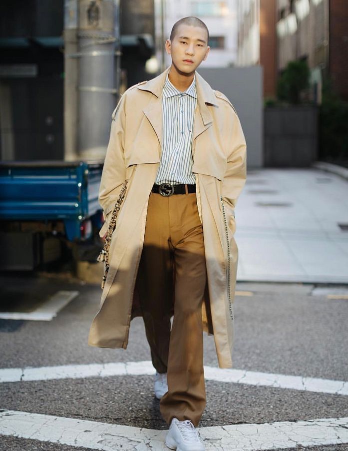 韩国男生街拍穿搭示范