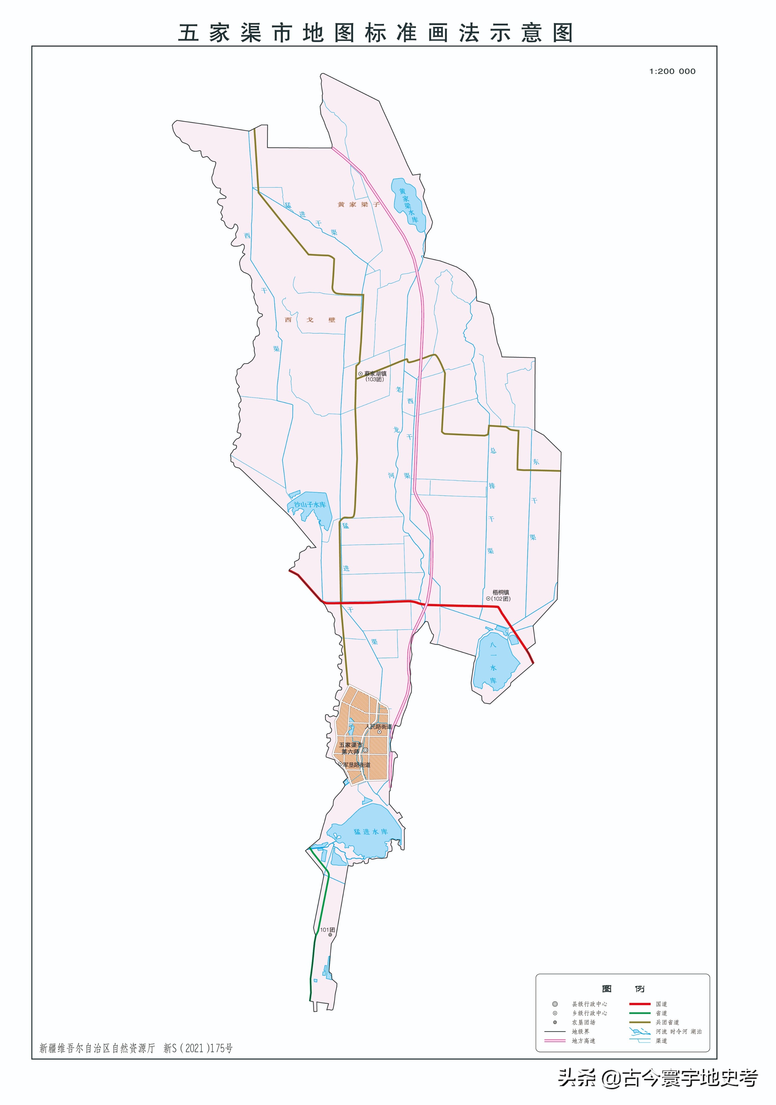 新疆维吾尔自治区各地市州、县地图