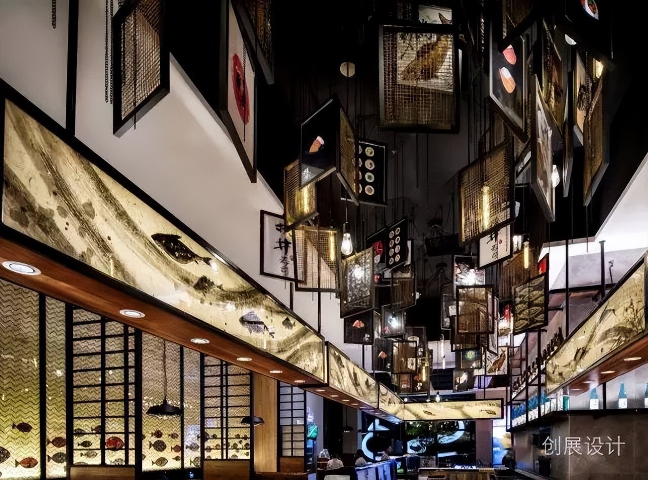 网红日式料理寿司店设计案例，东莞板井寿司，by创展空间设计