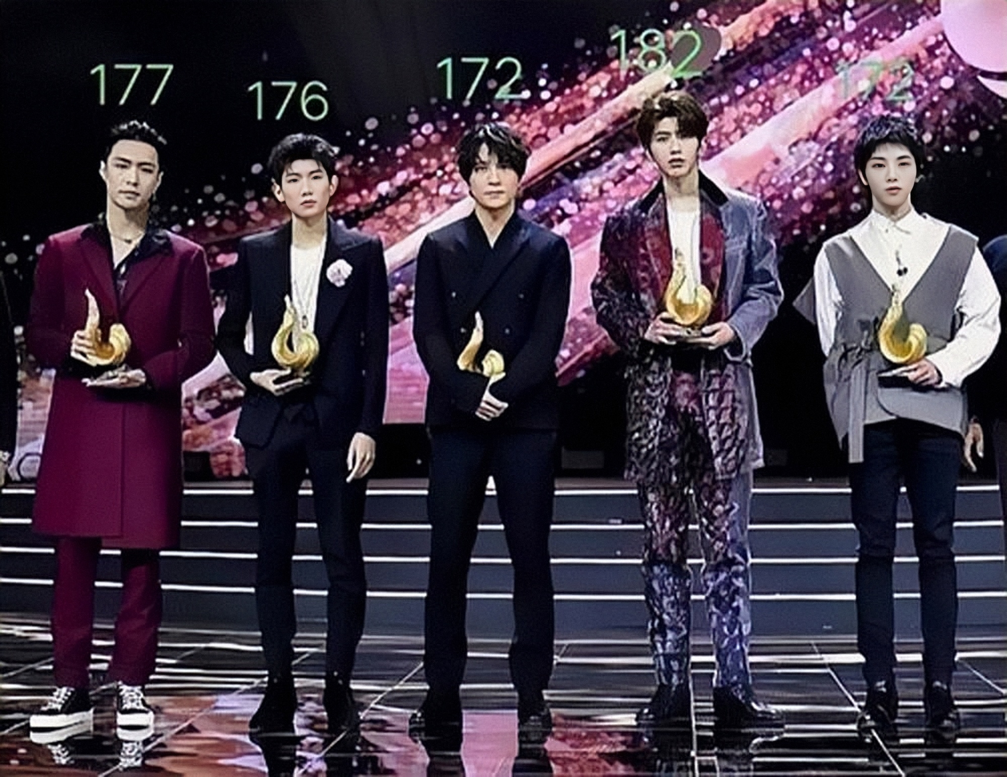 明星别虚报身高了,1米76比1米72还矮?同框就原形毕露