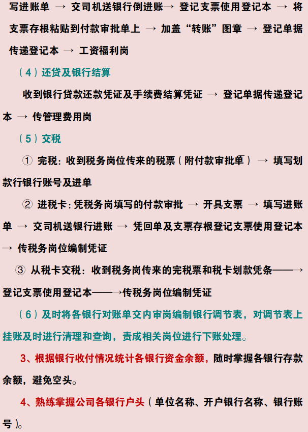 财务部门注意！财务各岗位工作流程汇总，不知道的赶紧来看看