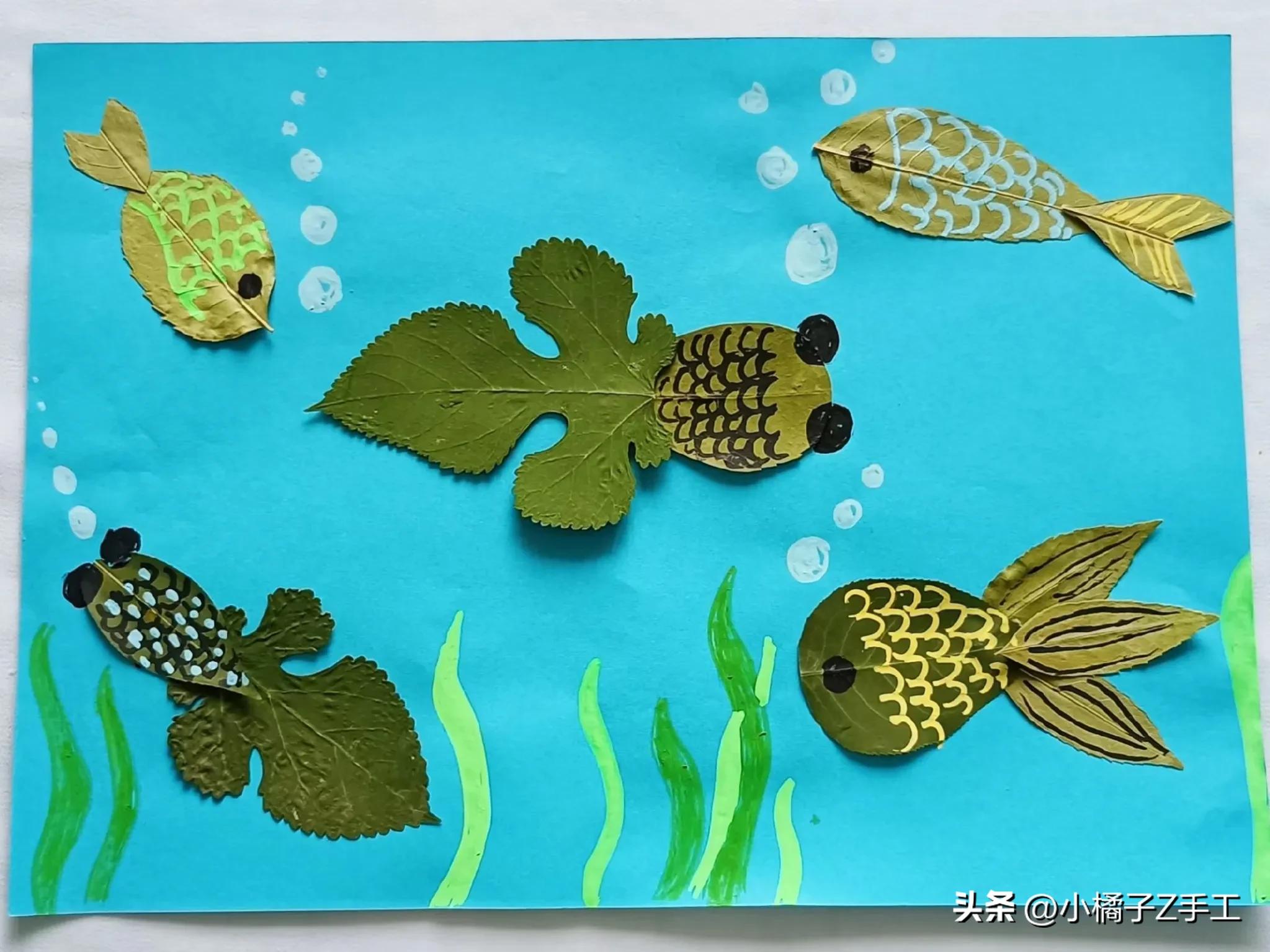 树叶贴画作品一等奖(树叶贴画作品大全)-始兴思宇科技