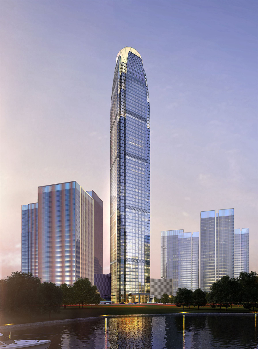 浙江台州新地标——300米级摩天楼,"钻石"塔冠初现雏形