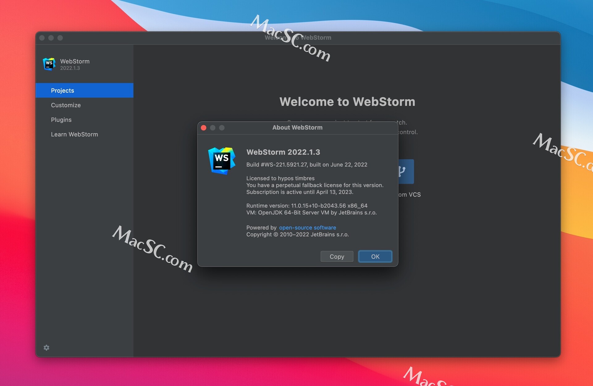 WebStorm 2022 for Mac(Web前端开发工具)中文版