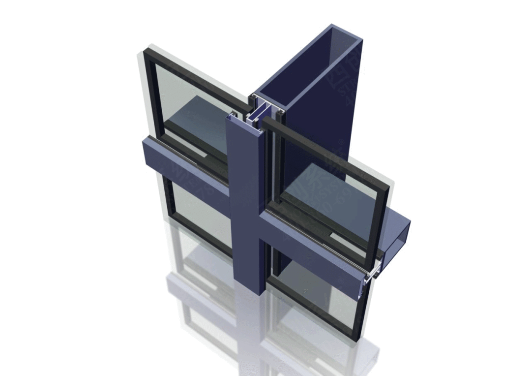上海医院项目日型、矩形精制钢玻璃幕墙系统图纸深化 - 西创系统(图14)
