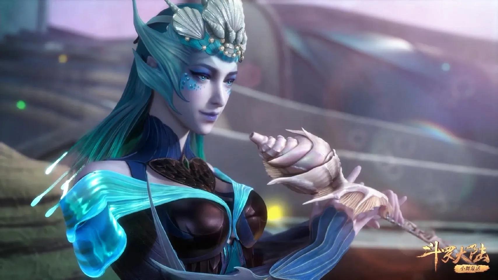 斗罗:海女斗罗实力太水,被朱竹清轻松击败,唐三喜获十万年魂环