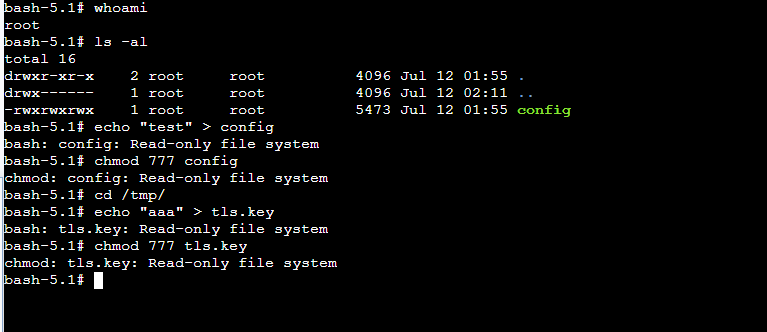 TKE/EKS之configmap,secret只读挂载
