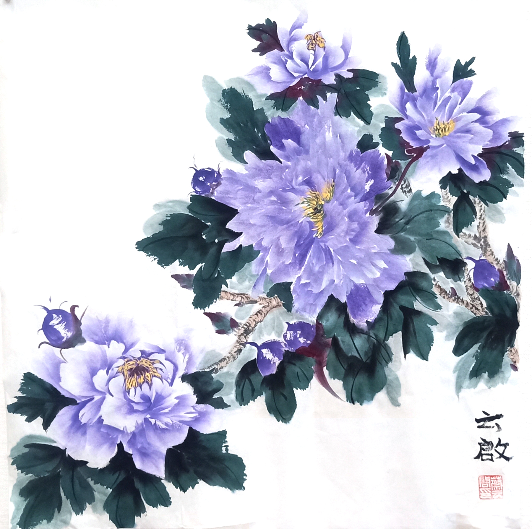 著名画家蔡云启应邀参加盛世冬奥——艺术先行中国书画名家邀请展