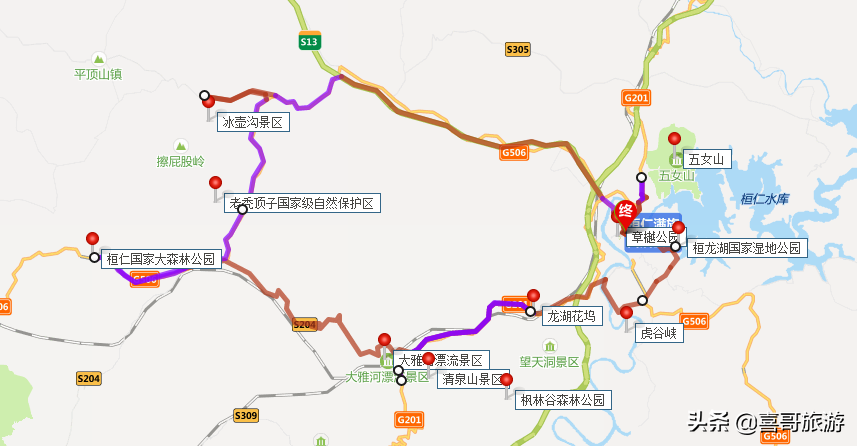 桓龙湖地图图片