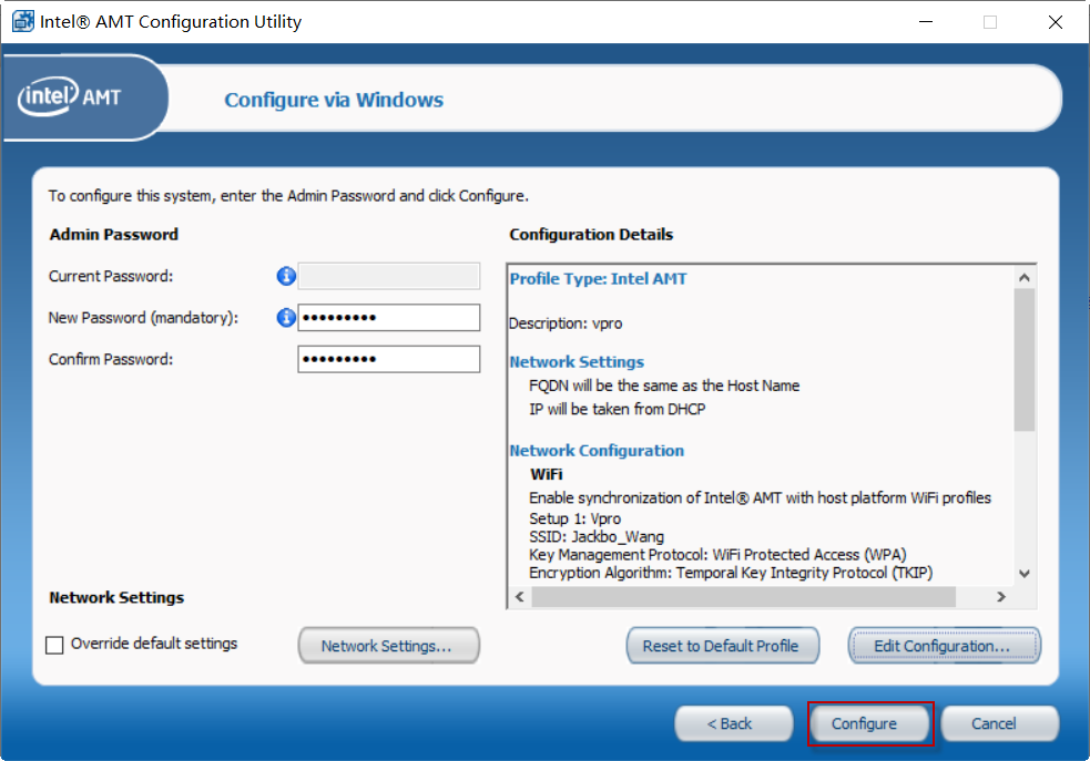 Intel 主动管理技术 (Intel AMT) 无线网卡设置指南