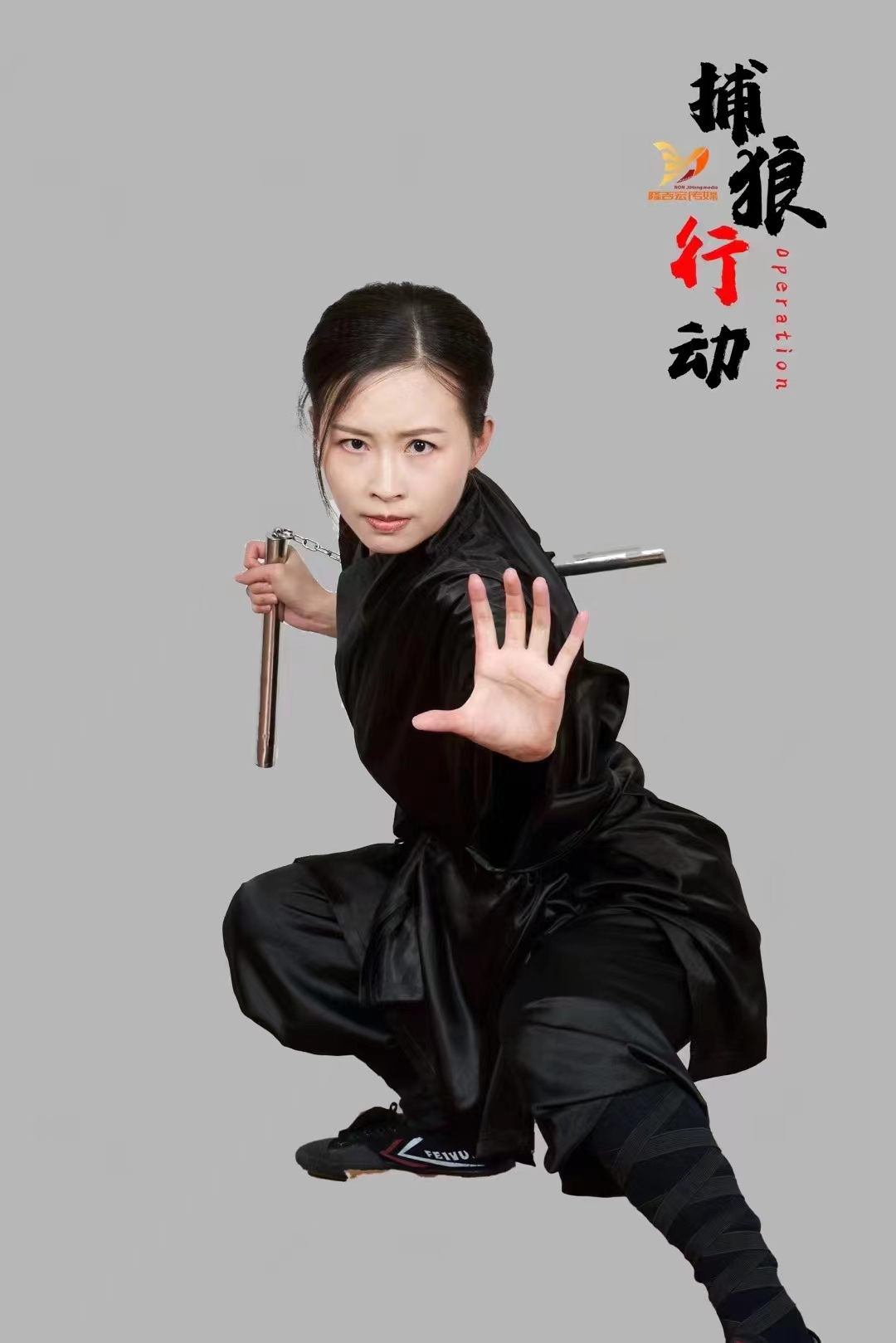 由演员王宇主演的电影《捕狼行动》在广东清远热拍