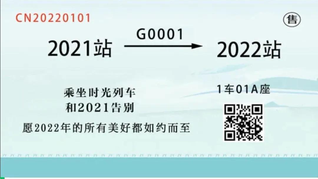、“福启新岁，万事顺遂，2022期待、希望、向前、无所不成”
