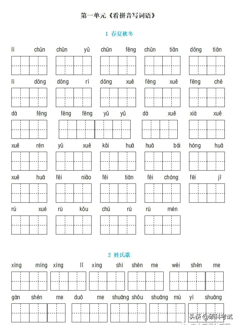 小学一年级语文句子大全（2022年春季版）