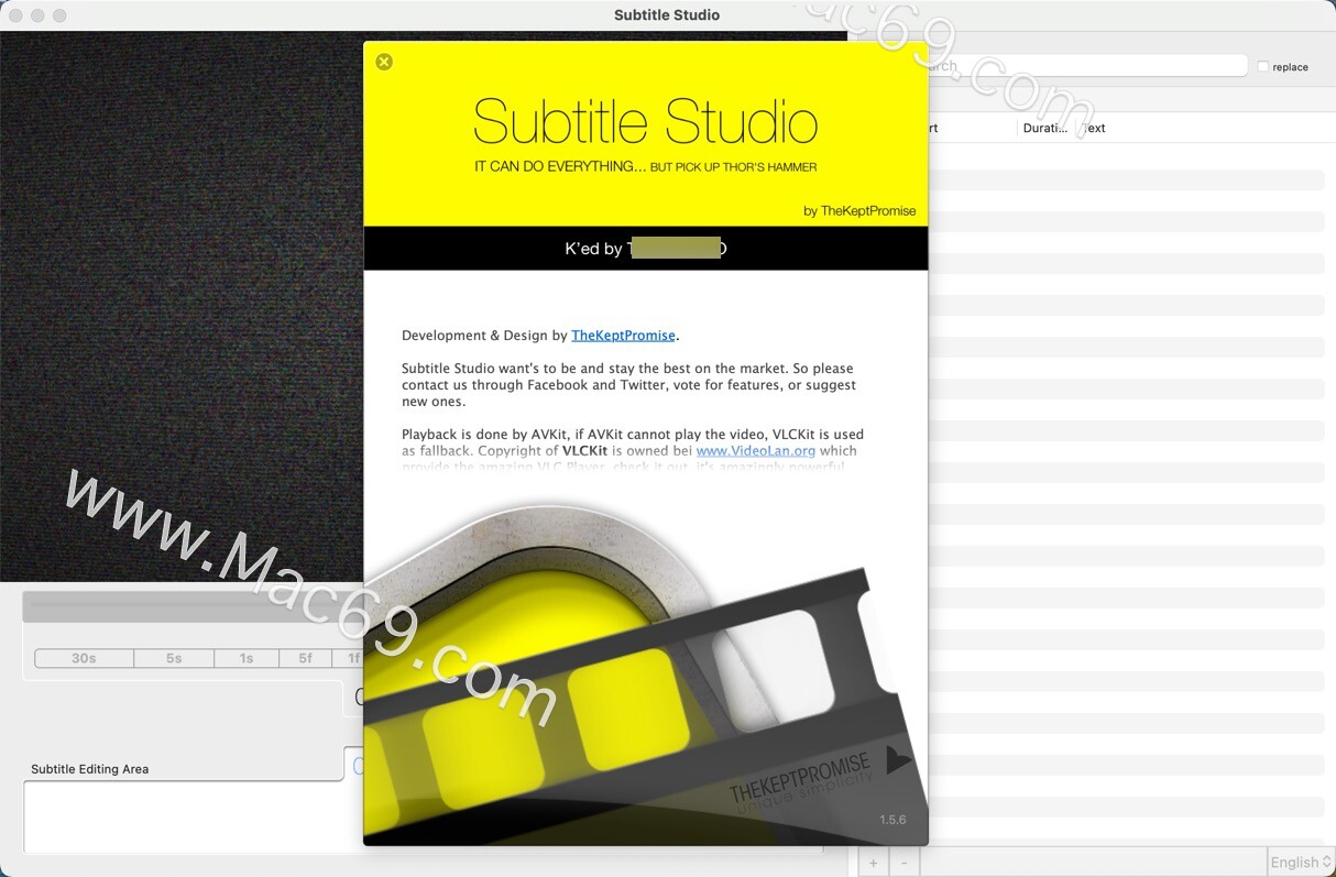 视频字幕制作软件：Subtitle Studio for mac