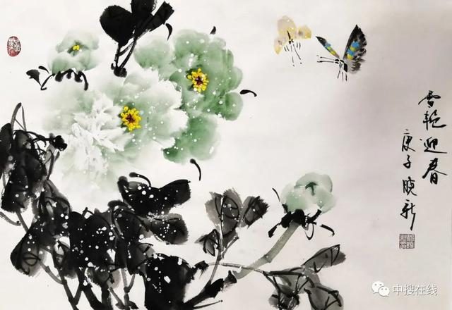 牡丹画家杨晓新其人其画 撰稿：张亚明