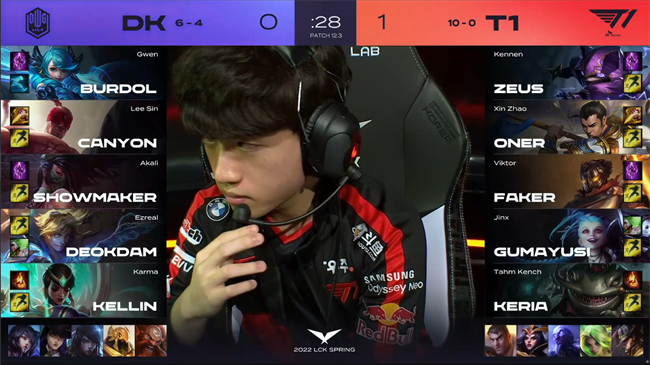 lck春季賽2022賽程回放（LOL-LCK：決勝時(shí)刻四人強(qiáng)拆偷家取勝，T1 2-0戰(zhàn)勝DK解鎖十一連勝）