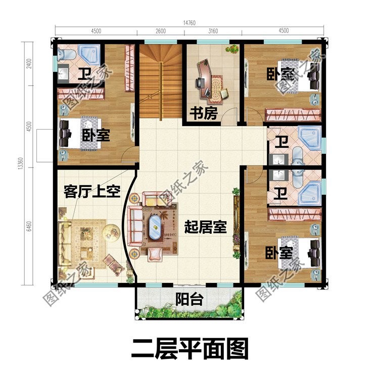 欧式复式别墅设计，室内十分宽敞通透，提升居住体验感