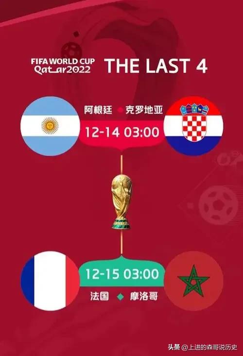 世界杯2018目前分?jǐn)?shù)（世界杯四強(qiáng)賽程出爐：阿根廷能否報(bào)2018年0-3負(fù)于克羅地亞之仇？）
